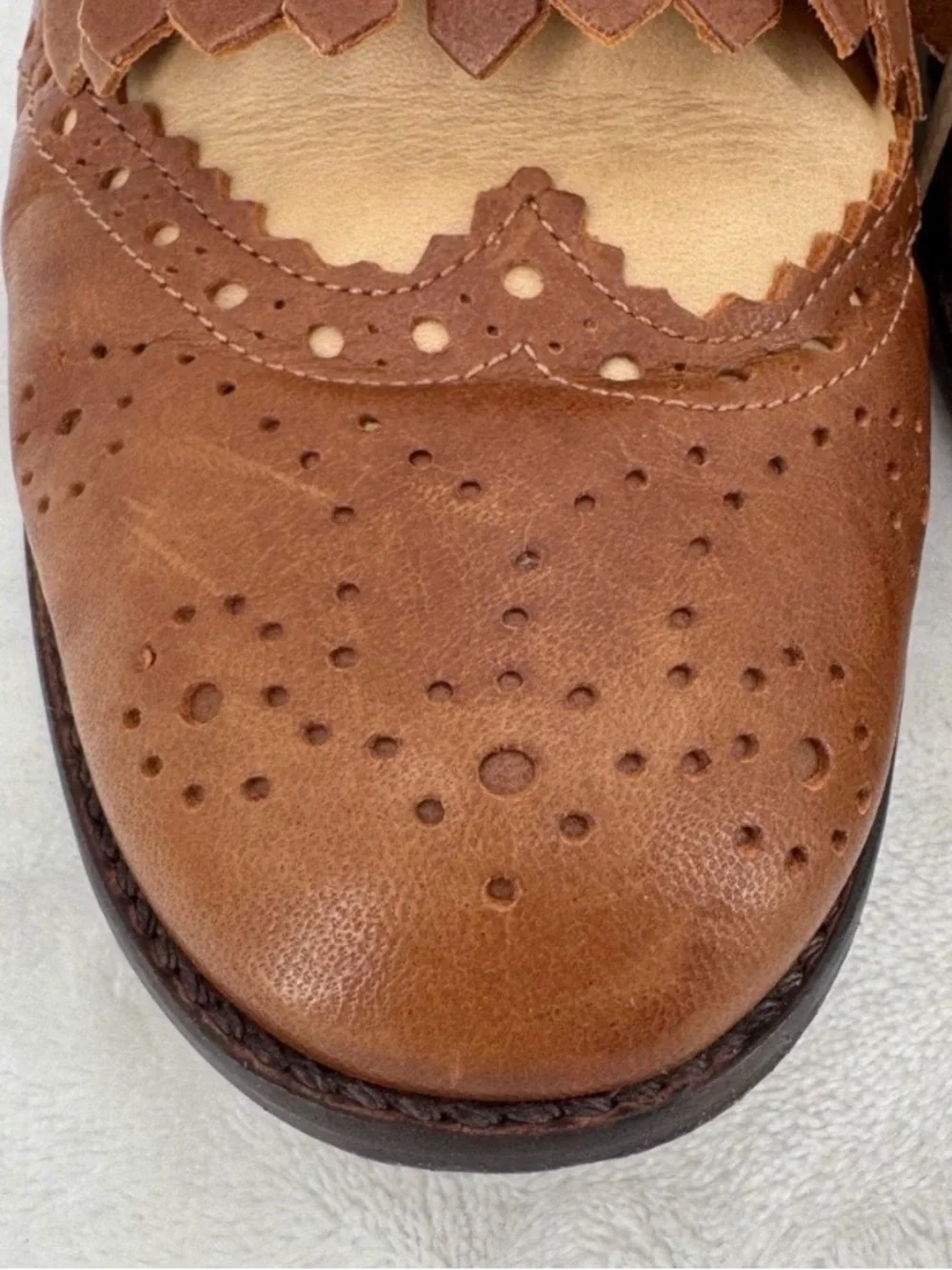 Steve Madden Miltie Oxford Shoes Women’s Size 8.5 Two-tone Kiltie Brogue